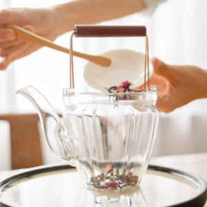 Glass teapot, glass kettle, teapot